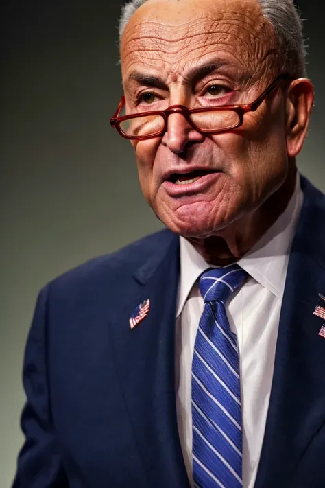 chuck schumer <lora:senate_063_chuck_schumer:0.65> , face closeup, face focus, shirt, formal, suit, collared shirt, white shirt, jacket,
American flag at background ,
best quality, masterpiece, HDR, professional, studio quality, highres,