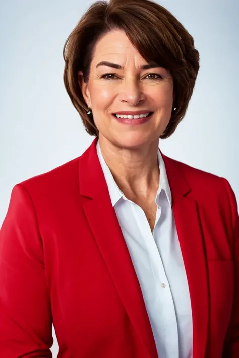 amy klobuchar <lora:senate_045_amy_klobuchar:0.65> , face closeup, face focus, shirt, formal, suit, collared shirt, white shirt, jacket,
American flag at background ,
best quality, masterpiece, HDR, professional, studio quality, highres,