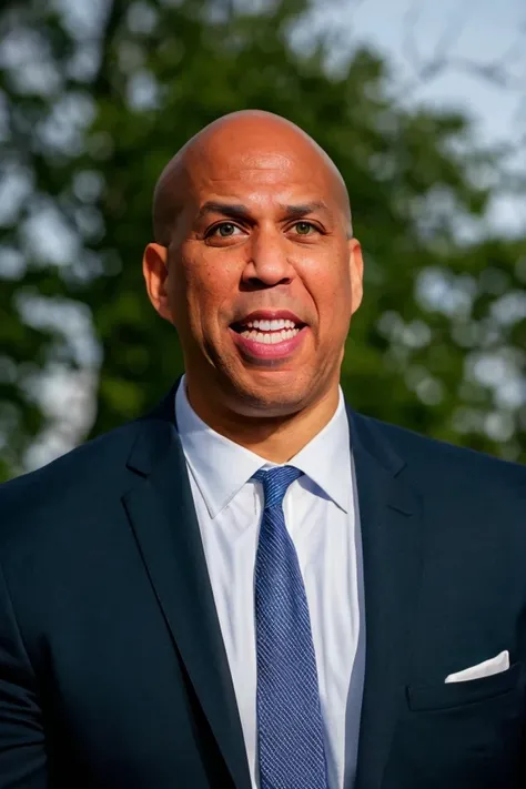 cory booker <lora:senate_060_cory_booker:0.65> , face closeup, face focus, shirt, formal, suit, collared shirt, white shirt, jacket,
capitol hill at background,
best quality, masterpiece, HDR, professional, studio quality, highres,