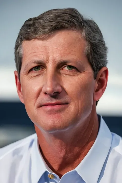 a close up of a man in a white shirt and tie