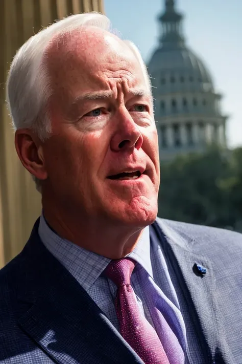 john cornyn <lora:senate_085_john_cornyn:0.65> , face closeup, face focus, shirt, formal, suit, collared shirt, white shirt, jacket,
capitol hill at background,
best quality, masterpiece, HDR, professional, studio quality, highres,