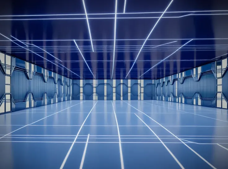 a close up of a tennis court with a blue floor