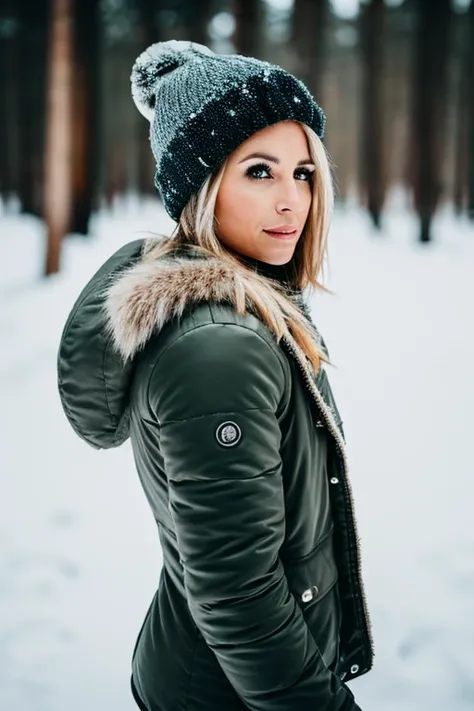 perfect eyes photo of 30 year old girl infur jacket standing in snowy tundra, full body wide, bubble butt, ass, <lora:povDoggyAnalCreampie_povdoggyanalV2:.4>, lora:breastinclassBetter_v13:.4>, glossy skin, sfw, high quality photograph, 8k resolution, bok...