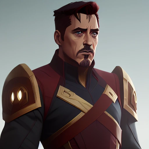 arcane style, robert downey jr as iroman