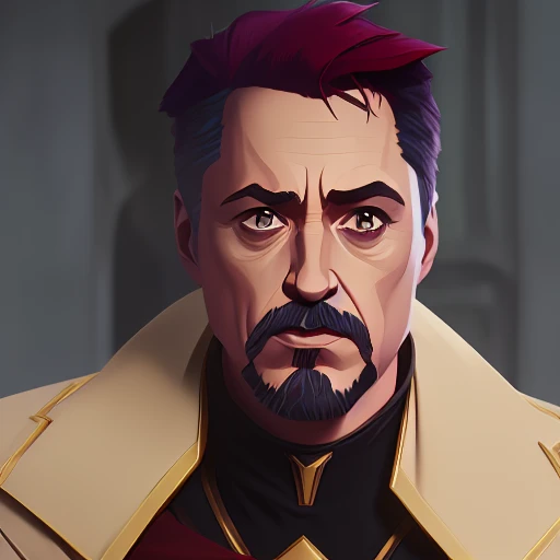 arcane style, robert downey jr as iroman