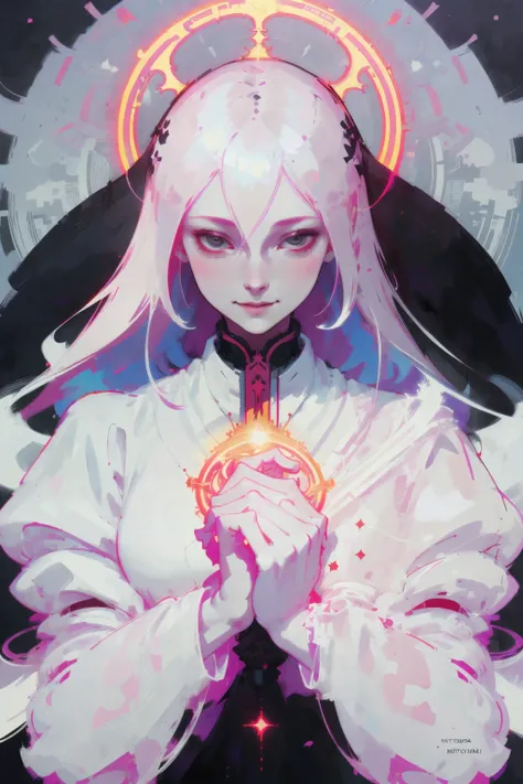 1 woman, priest , smile long hair , high contrast, holy light
best quality, masterpiece,
line art by Tom Bagshaw and Victo Ngai <lora:epiNoiseoffset_v2:1>