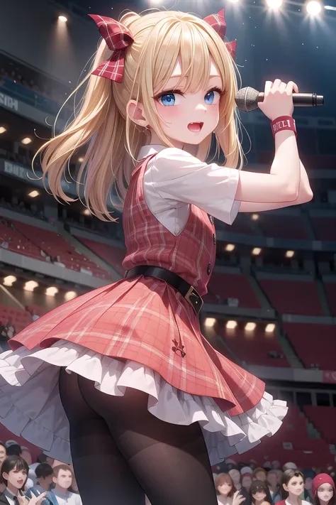 insanely detailed, absurdres, ultra-highres, ultra-detailed, best quality,
1girl, solo, nice hands, perfect hands
BREAK
(Enchant:1.4), (red theme:1.5), ((red plaid pattern, tone on tone):1.4), (idol uniform:1.2), (fusion of sleeveless (red plaid pattern) v...