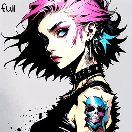 Beautiful Punk Woman