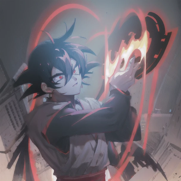 anime character holding a fire ball in his hand