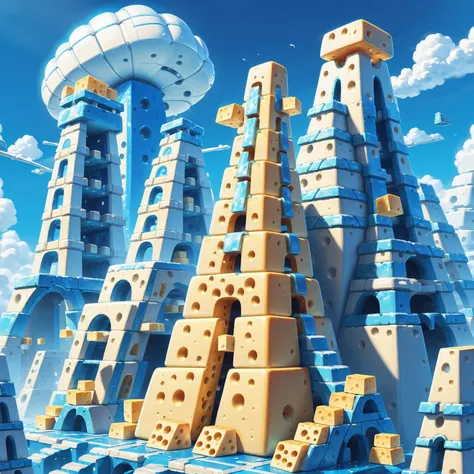 a close up of a very tall building with a lot of sand on it