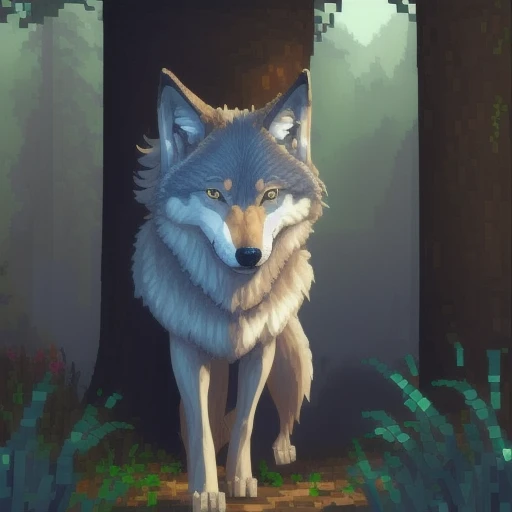 masterpiece,best quality,(( fine detailed wolf)) , (extremely detailed cg unity 8k wallpaper), professional majestic oil paintin...