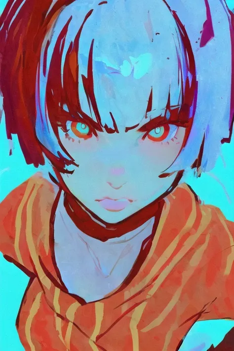 masterpiece, best quality, 1girl, perfect eyes, perfect face, kuvshinov