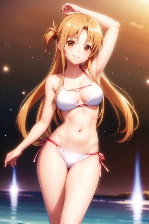 (naked:1.2),(bikini:1.3),<lora:Asuna-10:0.7>,Asuna,light smile,sexy, best quality