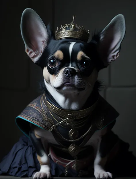 chihuahua as a 15th century ottoman empire sultan