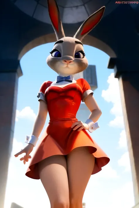 solo, judy hopps,jdyhps <lora:jdyhpsV3S-05:1> , (red dress:1.3), detailed, illustration, trending artstation, digital painting,symmetric,atmospheric lighting