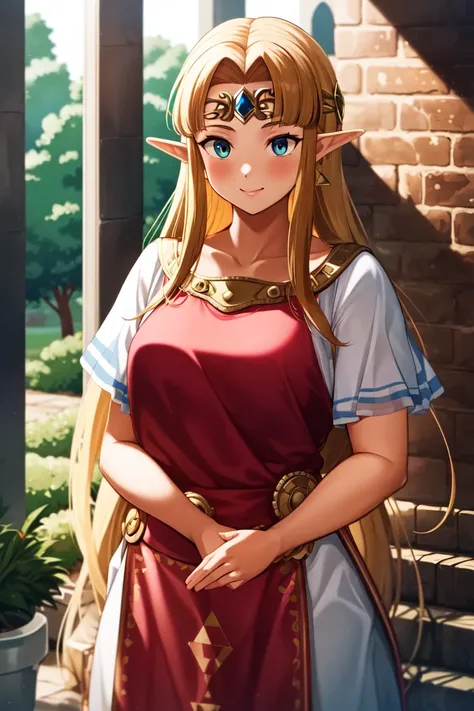 masterpiece, best_quality, 1girl, solo, princess zelda, nintendo, the legend of zelda, albw,  neneneji