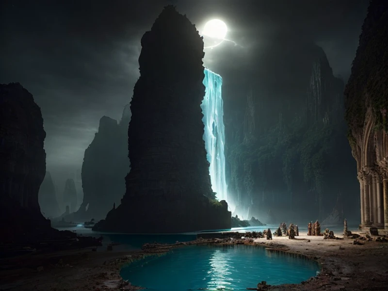 masterpiece, abstract colors, texture, film grain, skin pores, dust, rust, intricate DSLR RAW, awe-inspiring, colossal, fearsome, landscape wideangle hyperdetailed matte painting,  ((You dwell below the earth:1.3), o strong spirited one, a meadow in Tartar...