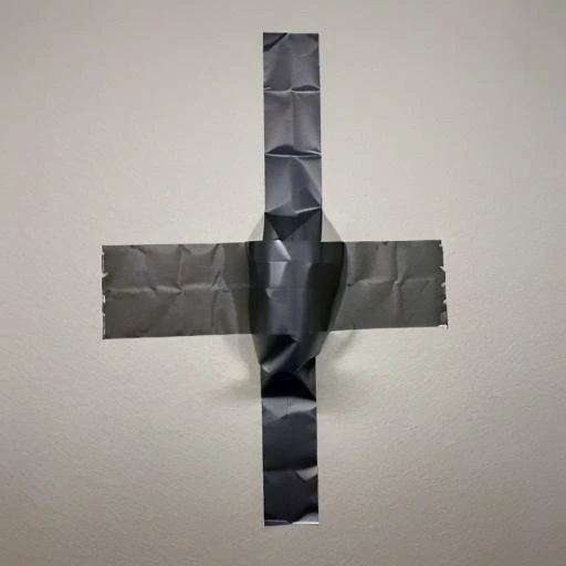 Object Taped To Wall