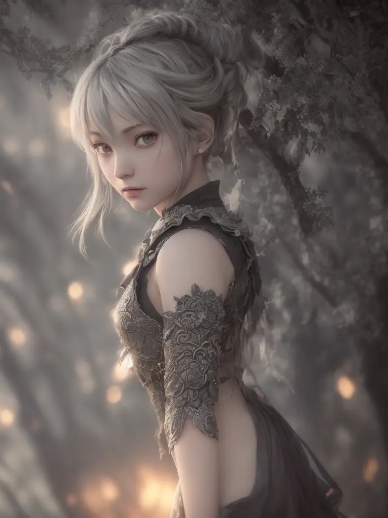 anime fantasy, girl in hell, extremely detailed cg unity 8k wallpaper, complex, high detail, dramatic, real world, fantasy place...