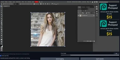Photopea Stable Diffusion WebUI Extension