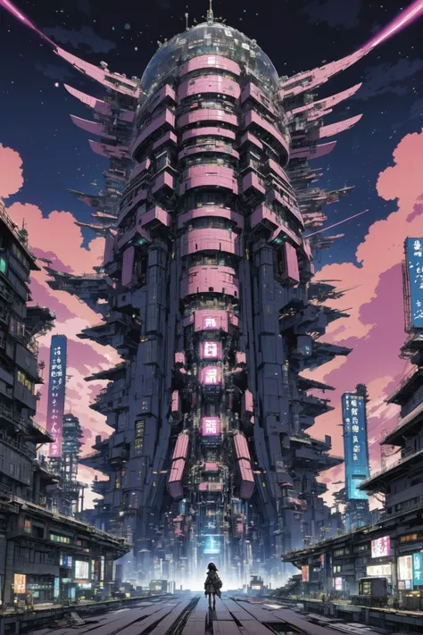 kyotopunk, zukuri, anime style, scifi, amazing scifi megastructure at the end of time<lora:EnvyKyotopunkXL01:0.5><lora:EnvyBetterHiresFixXL01:0:hr=1>