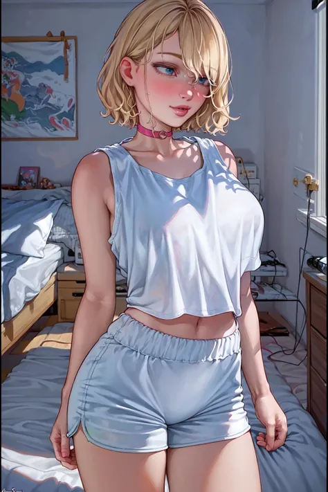 (aromasensei:1.3), best quality, masterpiece, detailed background, highly detailed, intricate, detailed face, long eyelashes, detailed eyes, (standing, pose:1.1), (cowboy shot:1.3), (portrait:1.2), (thick thighs:1.0), (large breasts:1.0), (bedroom:1.3),

(...