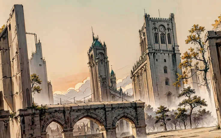 Anor Londo is a majestic ancient city that lies high above the clouds, the former home of the gods and their faithful followers. The city is bathed in a golden light that never fades, creating an illusion of eternal day. The city is full of grand buildings...