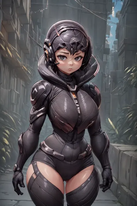 (AS-YoungestV2:1.3), Beautiful Lighting, (1girl:(Thick thighs:0.8)), (real skin), <lora:l - L| :1>,
(outdoors:1.3), (alley:1.2),
 <lora:sav_magic_2.0:1>, helmet, Destroyed Cities,