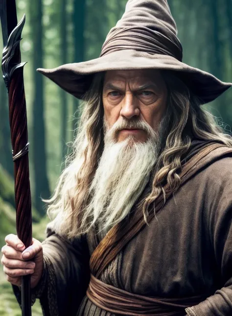 modelshoot style, (extremely detailed 8k wallpaper),a full shot photo of gandalf casting a spell, Intricate, High Detail, dramatic, fantasy world, fantastic location, skin pores, very dark lighting, heavy shadows, detailed, detailed face, (vibrant, photo r...