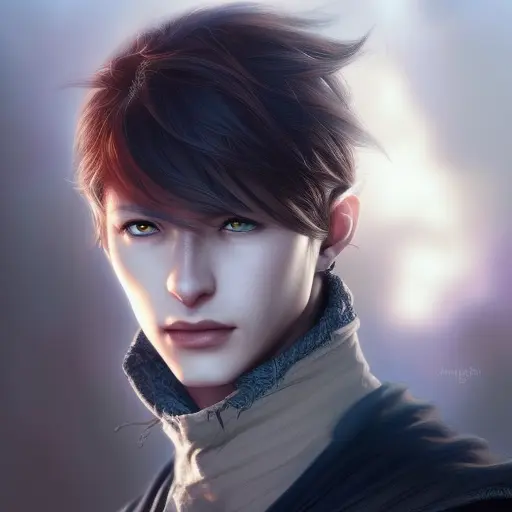 ftnadusk3,1 boy, masculine, male_focus, digital art by wlop, art by artgerm,  illlustration, hades, emet selch, incredibly detai...