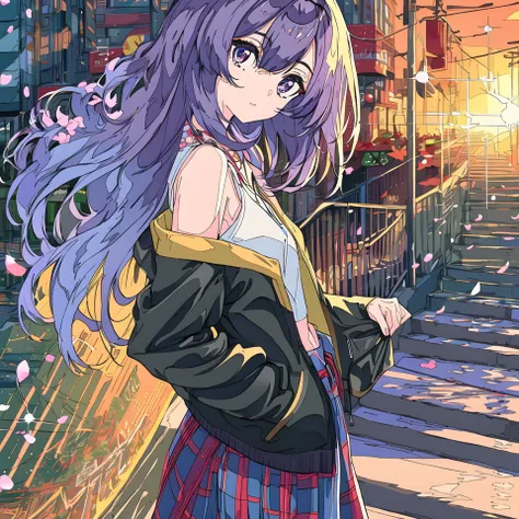 original, (masterpiece), (illustration:1.2), (extremely fine and beautiful), (perfect details), (unity CG 8K wallpaper:1.05), (ray tracing), (sparkle,), (beautiful and clear background:1.25), (paper chain),(depth of field:0.6),falling petals, streamers,...