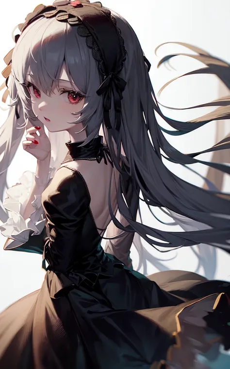 hatsune miku, blackdress