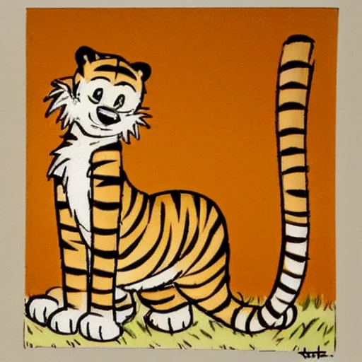 a cartoon tiger, art by <lora:calvinandhobbes:0.8>