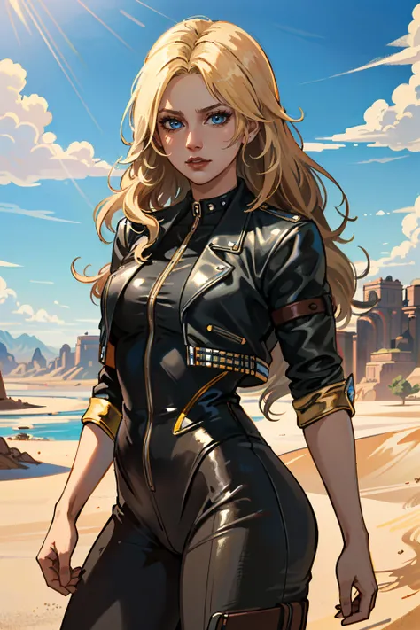 ((ultra detailed, masterpiece, absurdres))
 <lora:I2BlackCanary:0.8>
I2BlackCanary, 1girl, long hair, blonde hair, blue eyes, desert, noon, intense and shimmering sunlight