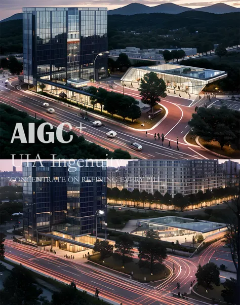 UIA building lora|Modern commercial buildings