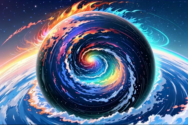 a picture of a spiral shaped object in the middle of a space