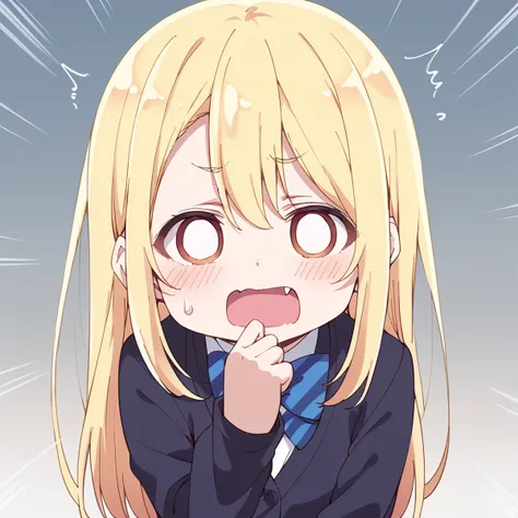 score_9, score_8_up, score_7_up, source_anime BREAK
amane lily, 1girl, blonde hair, solo, open mouth, school uniform, blush, long hair, o o, blazer, close-up, sweat, chibi, sweatdrop, surprised, long sleeves, fang, jacket, comic, emphasis lines, face, uppe...