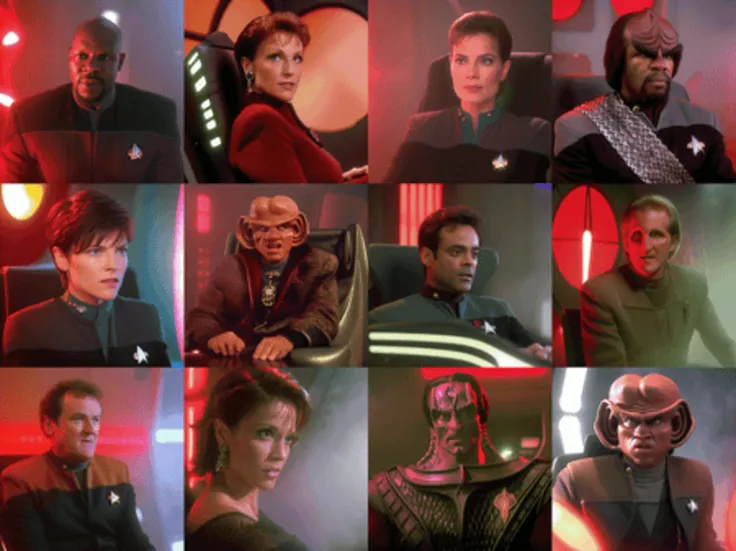 sdn, a low view of {character}, {species}, {gender}, intense distressed expression, sitting in ship chair, with blurry (red alert) background, red glowing fog, emergency, {actor}