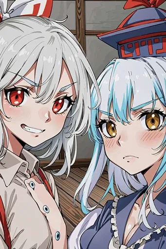 Mokou and Keine
