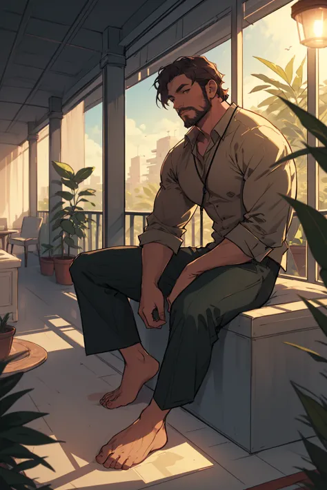 手绘视觉小说插画 Visual novel