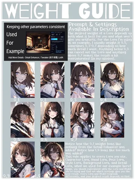 Lora Weight Guide