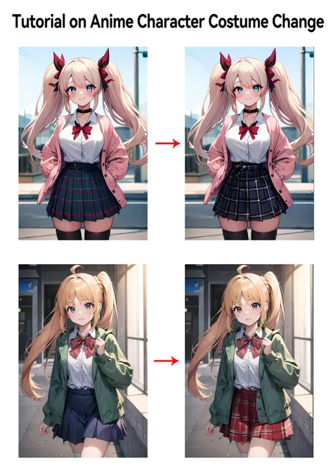 Tutorial on Anime Character Costume Change