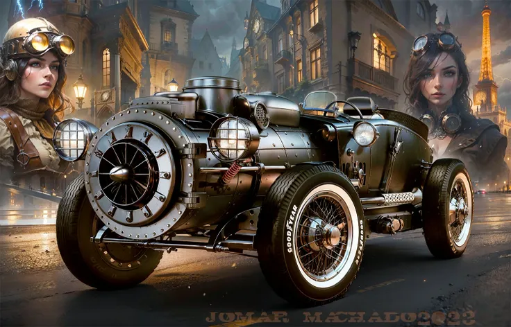 Steampunk Race Car