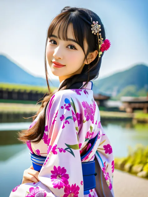 She in a kimono