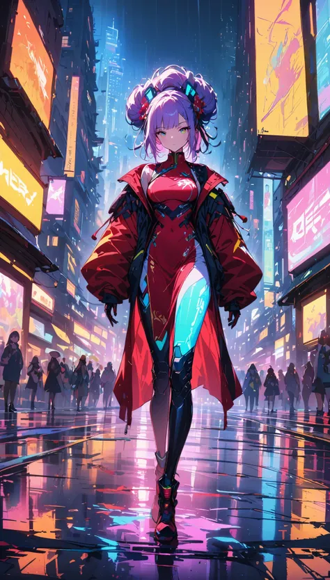 中国风服装賽博朋克Chinese style cyberpunk