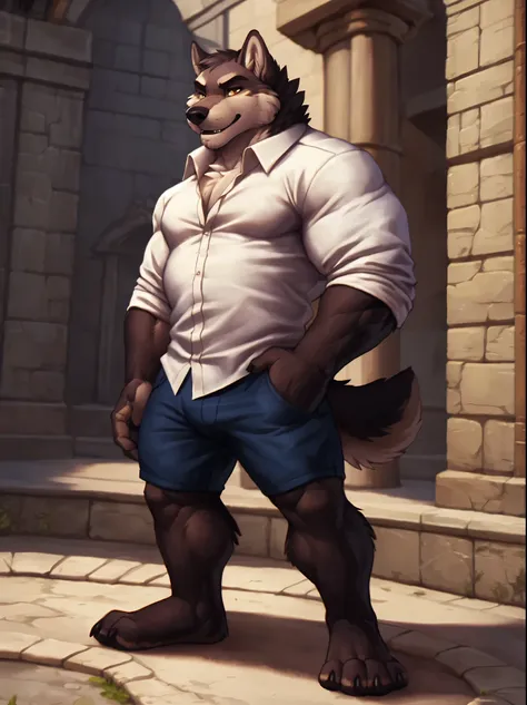 Muscular Male - Furry and Human