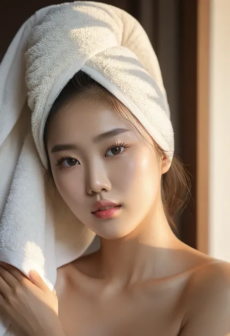 hair towelwrap sdxl