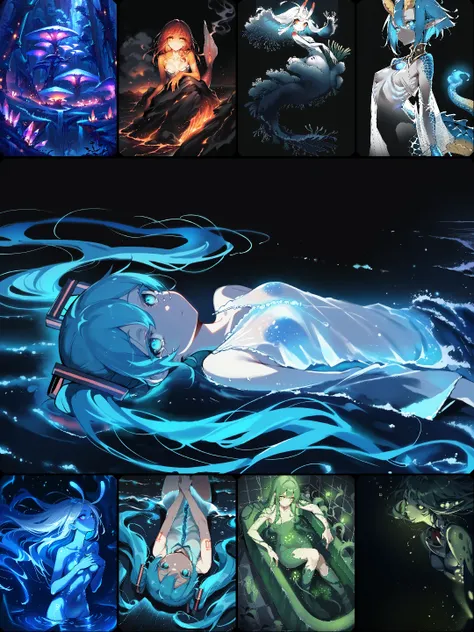 Bioluminescence Concepts - Monster Girl Encyclopedia - 魔物娘図鑑