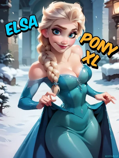 Elsa Frozen Disney Princess by YeiyeiArt