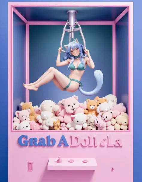 Jugar a la grúa de peluches